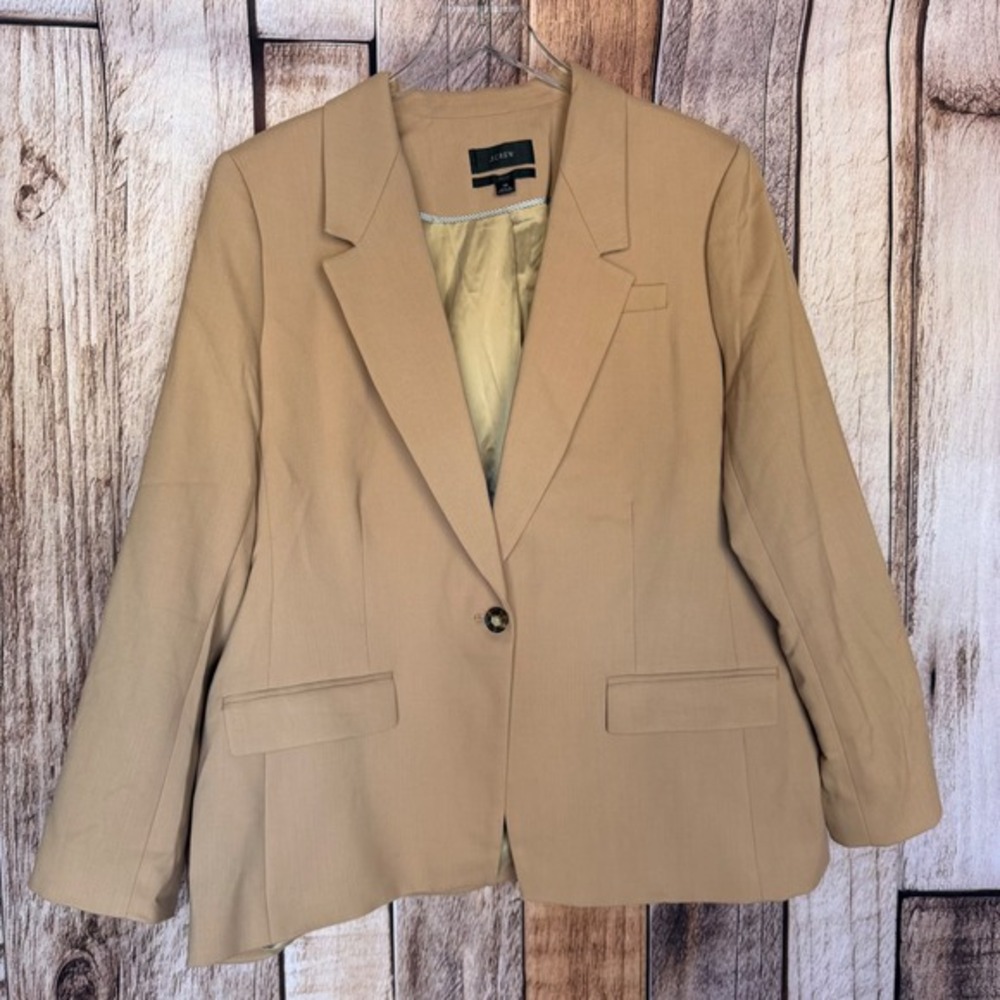 J.Crew Blazer Willa Italian City Wool Blend‎ Work Quiet Luxury Classic Size 18